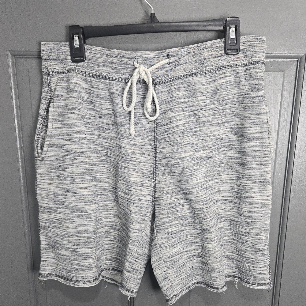 Unisex Gray Drawstring Shorts